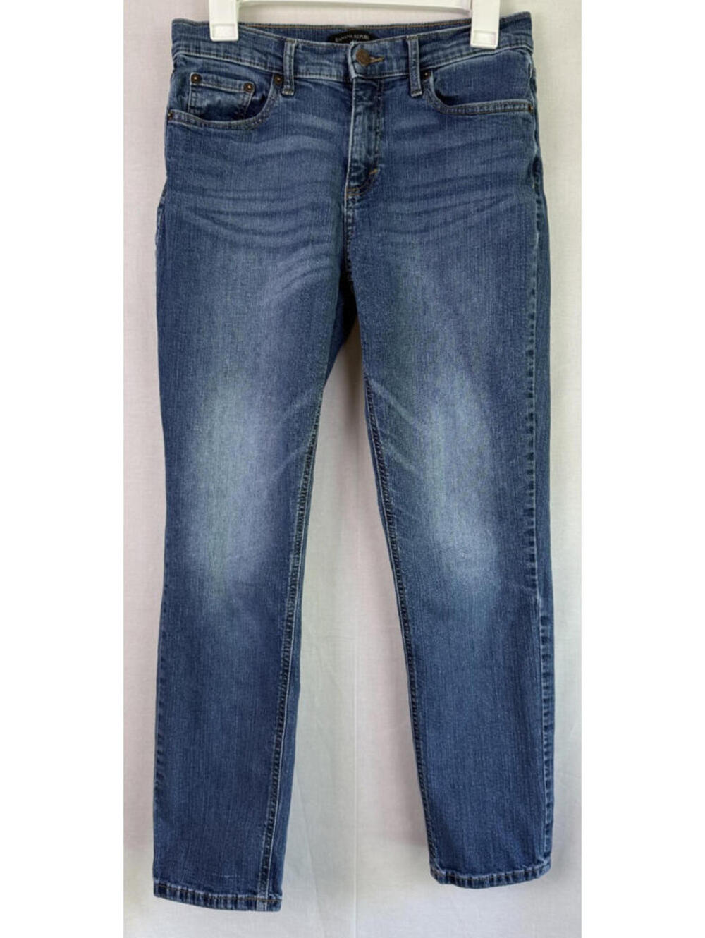 Banana Republic Girlfriend Jeans Womens 28/6 Dark Wash Straight Leg Denim